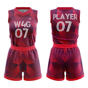 Conjunto de Uniforme de Baloncesto para Niñas, 100% Poliéster, Sin Mangas, Impresión por Sublimación, Personalizable con Nombre del Equipo, Absorbe la Humedad, Tallas Grandes - Product Image 3