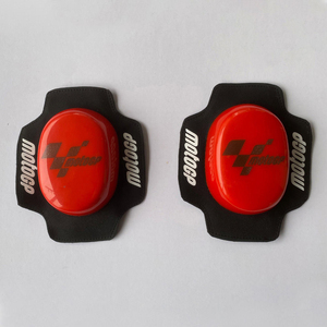 Protège-genoux de moto imprimés à coque rigide, protections pour motocross, équipement de course unisexe, garde-corps en plastique pour motards - Product Image 2