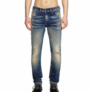 Men's Fashion Breathable Everyday Straight Leg Denim Print Pattern Plus-Size Casual <b>Jeans</b> for Spring Summer Autumn - Product Image 2