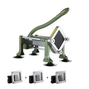Tagliapatatine Elettrico con Lame in Acciaio Inox da 1/2 e 3/8 Pollici e Ventosa per Tagliare le Patate Senza Sforzo - Product Image 1