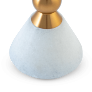 Quemador de incienso de madera de mango de lujo, moderno, bicolor, con acabado Dico, con tapa de malla y pinzas doradas, venta al por mayor - Product Image 4