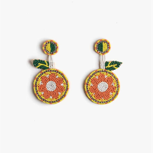 Pendientes Redondos con Bordado de Diseño Moderno, Proveedor Indio, Joyería de Cuentas de Mar para Mujer, por MULTI CRAFT - Product Image 1