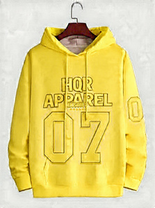 เสื้อฮู้ดดี้ HQR Apparel สีขาวสำหรับฤดูหนาว แบบ unisex พร้อมลายพิมพ์หมายเลข 07 กระเป๋าจิงโจ้ ผ้าฟลีซหนานุ่ม บริการ OEM - Product Image 4