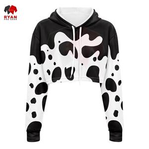 Ryan Pro Gear – Nouveaux sweats à capuche pour femmes, crop top respirant et élégant, couleur personnalisée, grandes tailles, services OEM et ODM - Product Image 2