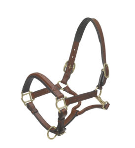 Dos de cheval en cuir équestre fait à la main design personnalisé licou de cheval en cuir véritable et collier de tête - Product Image 4