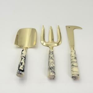 Nuevo Juego de Herramientas de Jardín Personalizables de 3 Piezas con Mango de Resina y Cabeza de Acero Inoxidable, Herramienta para el Cuidado de Plantas y Bonsáis - Pala, Herramienta Manual de Jardinero - Product Image 2