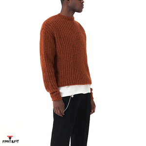 Nouvelle Arrivée Pull en Laine Cachemire Tricoté Respirant à Manches Longues Séchage Rapide Anti-Plis Anti-Boulochage Hiver - Product Image 3