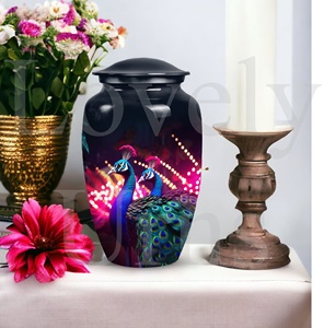 Decorative adult human peacock urns for ashes funeral decorations <b>memorial</b> cremation <b>keepsake</b> tribute remembrance - Product Image 5