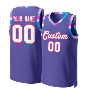 Maillot de basket-ball pour hommes, anti-boulochage, respirant, en polyester, pour jeunes et universitaires, personnalisable - Product Image 2