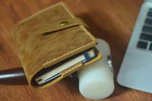 Étui pour carnet en cuir fait main rustique, rechargeable, porte-journal d'écriture, aspect vintage NBC-0111 - Product Image 6