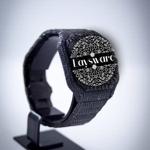 Reloj Analógico Hip Hop de Alta Calidad con Esfera Cuadrada de Diamantes Moissanite Negros para Hombre y Mujer, Reloj de Glamour para Uso Diario - Product Image 5