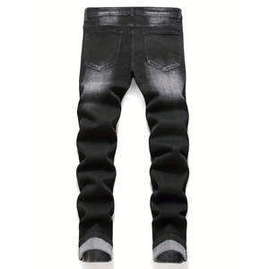 New Fashion Mens Denim Jeans Retro Style Wide <b>Leg</b> Washed Denim Pants Premium Quality Casual - Product Image 6