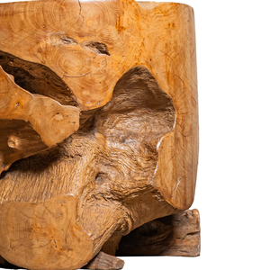 Tabourets en bois naturel ARTERRA de luxe, meubles artisanaux pour salon, hôtels, villas, cafés, table en racine de teck rustique haut de gamme - Product Image 3