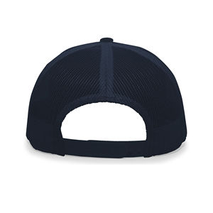 Gorra de camionero de malla transpirable blanca y roja, unisex, con visera curva ajustable, estilo béisbol - Product Image 3
