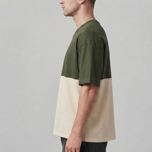 เสื้อยืดทรงบ็อกซี่ผ้าหนาน้ำหนักมากสำหรับผู้ชาย ผ้าฝ้ายเนื้อหนา ทรงหลวม สไตล์สตรีทแวร์ เหมาะสำหรับแฟชั่นลำลองและขายส่ง - Product Image 4