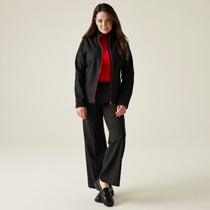 Veste Softshell Femme Col Montant Coupe-Vent Décontractée pour l'Extérieur avec Fermeture Éclair Intégrale et Poches Utilitaires Légère et Résistante aux Intempéries – Vente en Gros - Product Image 6