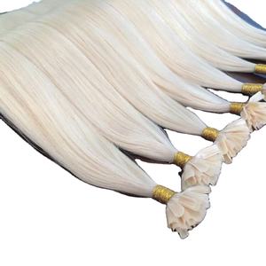 Extensión de pelo de punta plana, pelo de color ceniza Super doble dibujado, cabello humano vietnamita, precio al por mayor - Product Image 1