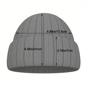 Gorro de Punto Acrílico Unisex de Alta Calidad con Bordado de Corazón, Lazos con Diseño Personalizado, Elegante Diseño de Acción de Gracias para Viajar - Product Image 6