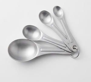 Ensemble de cuillères doseuses en acier inoxydable de qualité supérieure, outils de cuisine en métal pour la cuisson et la pâtisserie, essentiels pour des mesures précises - Product Image 1