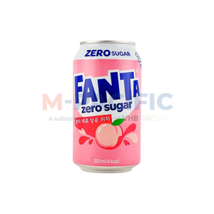 COLA FANTA ZERO AZÚCAR, BEBIDA GASEOSA, ORIGEN COREA, 350ML - Product Image 1