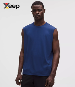 เสื้อกล้ามออกกำลังกายผู้ชาย XEEP รุ่น XC-GTT-45 ระบายอากาศได้ดี แห้งเร็ว พิมพ์ลายแบบ Heat-Transfer ผ้าถัก 100% คอตตอน คอกลม โลโก้ด้านหน้า - Product Image 1