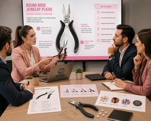 Alicates Profesionales de Punta Redonda para Joyería, Acero Inoxidable, Herramienta para Hacer Lazos de Alambre y Abalorios, Mango Ergonómico Antideslizante - Product Image 6