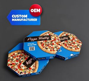 Caja de Entrega de Pizza con Logotipo Personalizado, Impresión Premium y Empaque de Papel Ecológico - Product Image 1