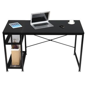 Scrivania Moderna Nera Convertibile per Gaming e PC con Libreria per Ufficio Domestico - Product Image 1