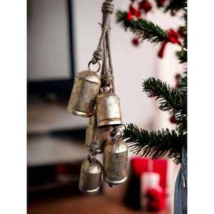 Luxury Decorative Iron <b>Cow</b> <b>Bell</b> with Weather Resistant Finish for Indoor Outdoor and Farmhouse Decoration from Indian Supplier - Product Image 1