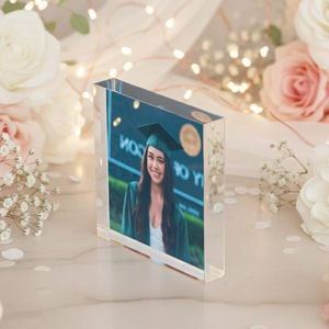 Cadre photo en acrylique transparent incassable et étanche, impression UV, support de table horizontal autoportant, décoration moderne pour la maison, cadeau - Product Image 3