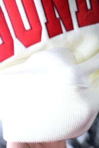 เสื้อสเวตเชิ้ตคอเต่า SOONERS CREAM สีแดง 100% ปักลายด้วยด้ายละเอียด - Product Image 6