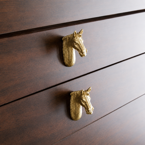 Handcrafted Solid Brass Rabbit Head <b>Cabinet</b> <b>Knob</b> <b>Gold</b> Finish Animal Drawer Pull Wardrobe Door Handle Decorative Hardware - Product Image 4