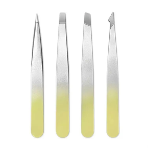 Pinzas para Cejas de Acero Inoxidable con Punta Puntiaguda, Personalizables, de Alta Calidad, Ecológicas y Ligeras, Modelo GSI-ZA-330 - Product Image 3