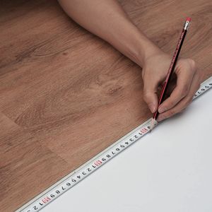 Piastrelle in Vinile a Incastro 48 X 7,3 Pollici, 10 Piastrelle, Spessore 5,5mm, Effetto Legno Marrone Scuro, Fai-da-Te per Cucina, EIR PP - Product Image 4