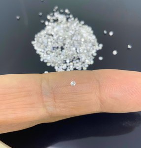 Diamantes Sueltos CVD Cultivados en Laboratorio de 2.70-3.33MM, Color E-F, Perforados con Láser, del Fabricante Surat +11 Tamaños de Diamantes Brillantes Melee - Product Image 5