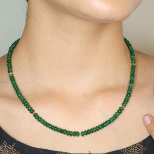 Smooth Beads <b>Necklace</b> Elegant Handmade Jewelry Handmade Smooth Bead <b>Necklace</b> Minimalist Fashion Jewelry - Product Image 3