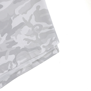 Camiseta Personalizable para Actividades al Aire Libre, Transpirable, de Secado Rápido, Color Gris Claro, Camuflaje, Cuello Camisero, Antiarrugas, Manga Corta - Product Image 3