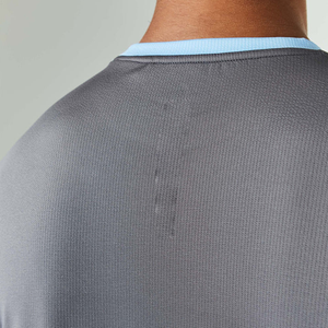 Men's Casual <b>Knitted</b> Solid Two-Piece Summer Shorts <b>Set</b> with Short Sleeve T-Shirts and Premium Quality Fabric - Product Image 5