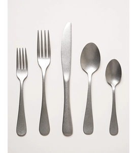 Ensemble de couverts en acier inoxydable plaqué PHC, 5 pièces, durable, pour les fêtes et l'hôtellerie/la restauration - Product Image 1