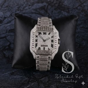 Montres mécaniques automatiques japonaises pour hommes, les plus vendues, avec diamants moissanite et saphir, boîtier saphir - Product Image 1