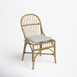 เก้าอี้สานด้านข้างสำหรับที่นั่งรับประทานอาหารเน้นการออกแบบผ้าทอ - Product Image 3