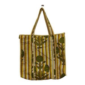 Nouveau sac fourre-tout matelassé pour le shopping ! Sac de plage pour femmes en coton pur fait main en Inde, magnifique, pour les soirées, le rangement et les voyages - Product Image 5