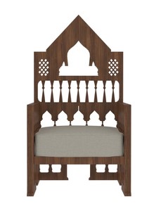 Ensemble de salle à manger traditionnel en bois, table ronde 5 pièces, chaises à dossier plein, style antique, meubles de maison - Product Image 2