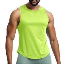 STELLAR STR-MV07 <b>Men's</b> Casual <b>Vest</b> Breathable Plain Dyed <b>White</b> 100% Cotton Knitted 120g O-Neck Silk Screen Printed Gym - Product Image 2