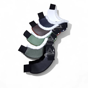Protège-pattes en cuir équestre de qualité supérieure pour les courses et l'équipement de mode équestre - Product Image 3