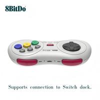 Joystick Inalámbrico Mini 8BitDo M30 2.4G con Motor de Vibración para Genesis Mini/Mega Drive Mini y para Juegos de PC