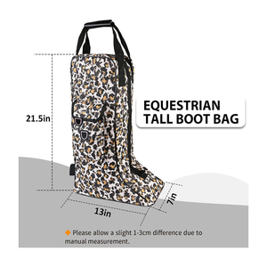 Equestrian <b>Boot</b> <b>Bag</b> Waterproof Camouflage Camping Lightweight Polyester Pouch Zipper Fashionable Travel Storage Outdoor Rider's - Product Image 5