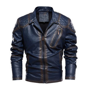 Chaqueta de Cuero para Motociclista Personalizada OEM 2026 para Hombre, Chaqueta de Piel de Oveja Auténtica, Corte Ajustado, con Bolsillos con Cremallera YKK Resistentes - Product Image 5