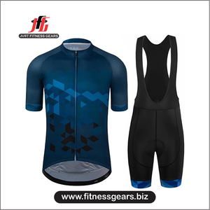 ชุดยูนิฟอร์มปั่นจักรยานแบบไม่มีแขน JUST FITNESS GEARS ผลิตจากผ้าสแปนเด็กซ์/โพลีเอสเตอร์คุณภาพสูง 100% แห้งเร็ว พิมพ์ลายแบบซับลิเมชั่น สำหรับผู้ใหญ่ | - Product Image 3