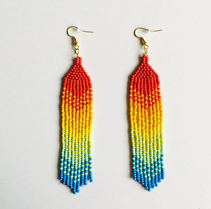 Pendientes de cuentas para hacer joyería de fiesta con cuentas multicolores, joyería larga colgante para fiestas de boda, pendientes de joyería para mujer - Product Image 3